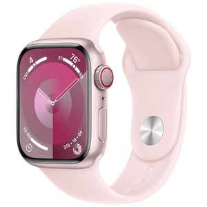 APPLE  Watch Series9 GPS + Cellular 41mm Pink Aluminium Case with Light Pink Sport Band - S/M