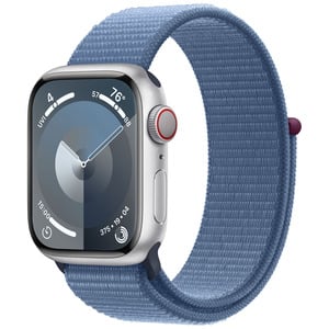 APPLE  Watch Series9 GPS + Cellular 41mm Silver Aluminium Case with Winter Blue Sport Loop