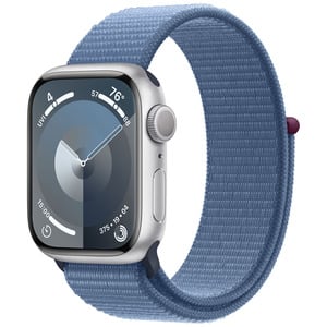 APPLE  Watch Series 9 GPS 41mm Silver Aluminium Case with Winter Blue Sport Loop