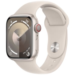 APPLE  Watch Series9 GPS + Cellular 41mm Starlight Aluminium Case with Starlight Sport Band - S/M