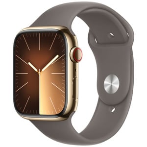 APPLE  Watch Series9 GPS + Cellular 45mm Gold Stainless Steel Case with Clay Sport Band - M/L