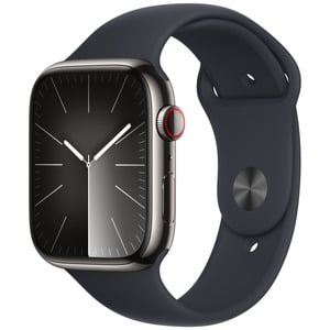 APPLE  Watch Series9 GPS + Cellular 45mm Graphite Stainless Steel Case with Midnight Sport Band - M/L