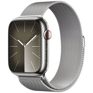 APPLE  Watch Series9 GPS + Cellular 45mm Silver Stainless Steel Case with Silver Milanese Loop