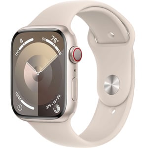 APPLE  Watch Series9 GPS + Cellular 45mm Starlight Aluminium Case with Starlight Sport Band - M/L