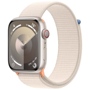 APPLE  Watch Series9 GPS + Cellular 45mm Starlight Aluminium Case with Starlight Sport Loop