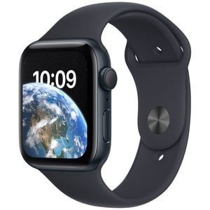 APPLE Watch SE 22 GPS 44mm Midnight Aluminium Case with Midnight Sport Band - Regular