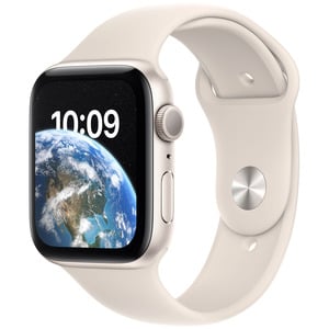 APPLE Watch SE 22 GPS 44mm Starlight Aluminium Case with Starlight Sport Band - Regular