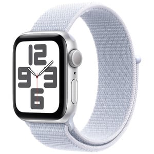 APPLE Watch SE GPS 40mm Silver Aluminium Case with Blue Cloud Sport Loop