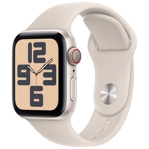 APPLE  Watch SE GPS 2023 + Cellular 40mm Starlight Aluminium Case with Starlight Sport Band - S/M