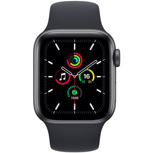 APPLE WATCH SE (2021) GPS 40MM SPACE GREY ALU, BLACK SPORT BAND