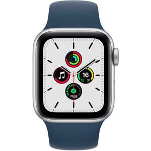 APPLE WATCH SE (2021) GPS 40MM SILVER ALU, BLUE SPORT BAND (MKNY3F/A)