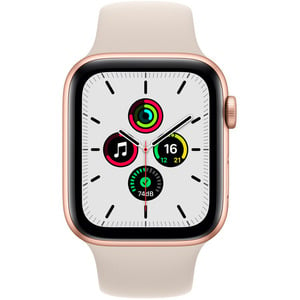 APPLE WATCH SE (2021) GPS 44MM GOLD ALU, WHITE SPORT BAND (MKQ53NF/A)