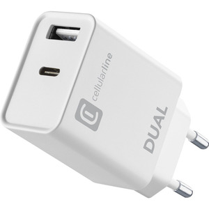 CELLULARLINE DUAL CHARGER USB/USBC