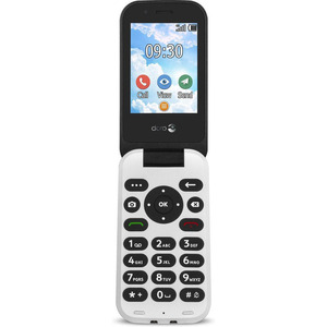 DORO 7030 - Tlphone  clapet Smart 4G avec Whatsapp et Facebook Noir-Blanc