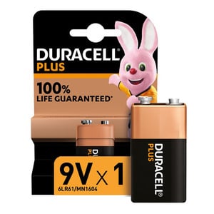 DURACELL PLUS 100% 9V 6LR61 X1