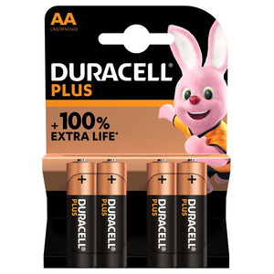 DURACELL PLUS 100% AA LR06 X4