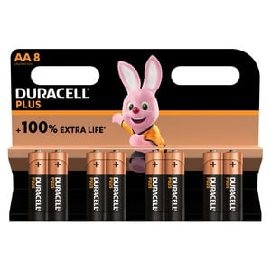 DURACELL PLUS 100% AA LR06 X8