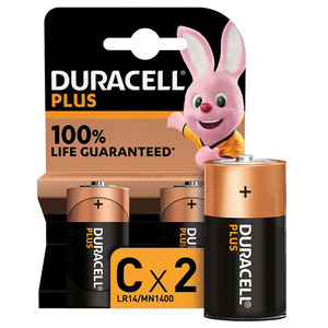 DURACELL PLUS 100% C LR14 X2