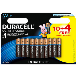 DURACELL ULTRA POWER AAA LR03 10+4