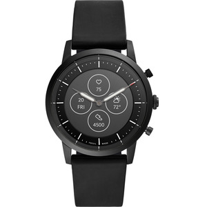 FOSSIL HYBRID HR COLLIDER BLACK SILICON FTW7010