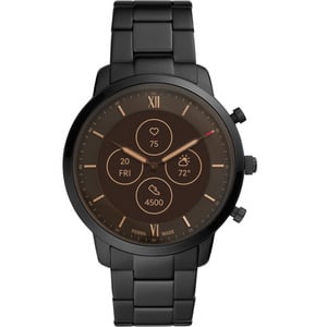 FOSSIL HYBRID HR NEUTRA BLACK STAINLESS STEEL FTW7027