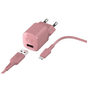 FRESH 'N REBEL CHARGER+LIGHTN CABLE PINK