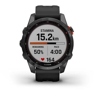 GARMIN Fenix 7S Solar Slate Gray Black Band