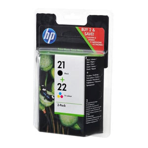 HP 21 BLACK + 22 COLOR