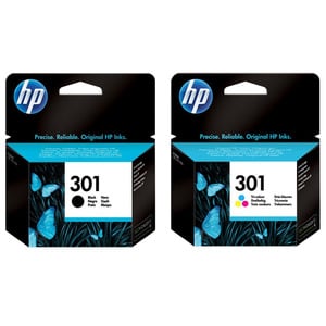 HP 301 PACK BLACK + 3 COLORS