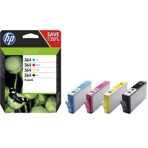 HP 364 PACK BLACK + 3 COLORS