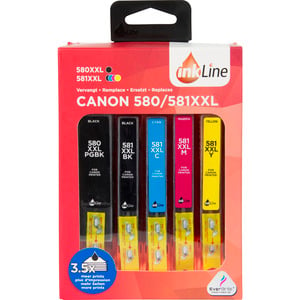 INKLINE CANON 580XXL/581XL 5 PACK