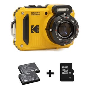 KODAK PIXPRO WPZ2 YELLOW PACK BATTERY + SD CARD 