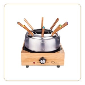 LITTLE BALANCE FONDUE WOOD & INOX 8P