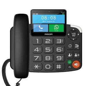 MAXCOM MM42D SENIOR DESK PHONE WITH SIM CARD - WHATSAPP