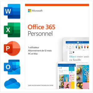 MICROSOFT OFFICE 365 PERSONAL 1 YEAR FR