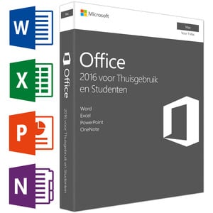 MICROSOFT OFFICE FOR MAC HOME & STUDENT 2016 NL