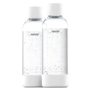 MYSODA 1L Bottle 2 Pack WHITE