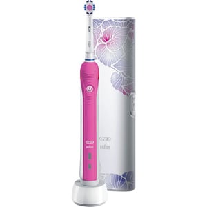 ORAL-B PRO 2 2500 + TRAVEL CASE FLORA PINK