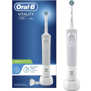 ORAL-B VITALITY 100 CROSSACTION  WHITE STARTERPACK BOX