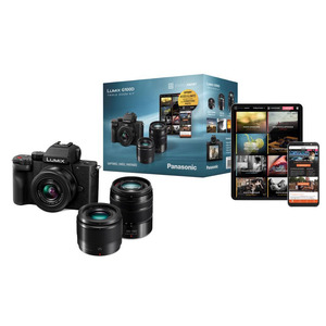 PANASONIC MICRO 4/3 LUMIX G100D NOIR + 12-32mm + 45-150mm + 25mm + Formation en Franais