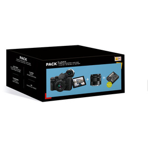 PANASONIC Lumix G100 Noir + 12-32mm F/3,5-5,6 + 35-100mm F/4-5,6 + 2me Batterie