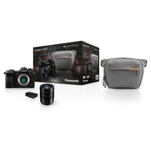 PANASONIC Pack Lumix G9 Noir + Leica DG Vario Elmarit 12-60mm f/2,8-4 + Sac Peak Design Everyday Sling 6L + Batterie additionnelle