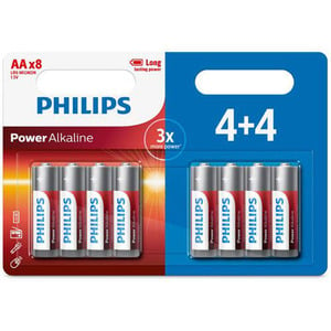 PHILIPS 4 PACKS 4+4 AA LR06