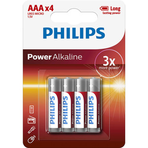 Piles PHILIPS POWER AAA LR03 X4