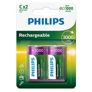 PHILIPS 300 MAH C LR14 X2