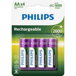 PHILIPS 2600 MAH AA LR06 X4