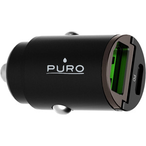 PURO MINI CAR CHARGER USB/USBC