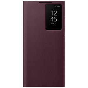 SAMSUNG CLEAR VIEW COVER BURGANDY S22 ULTRA