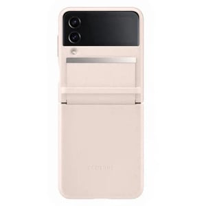 SAMSUNG FLAP LEATHER COVER PEACH FOR GALAXY Z FLIP4 5G