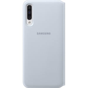 SAMSUNG Housse Galaxy A50 Etui Portefeuille Coque Rigide Wallet Cover Original Blanc